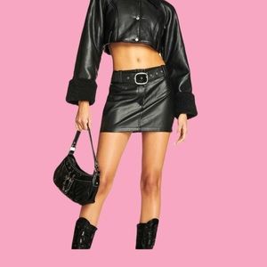 Iamgia alessandra pu skirt black